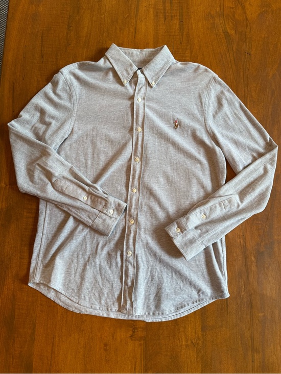 Ralph Lauren Other - Ralph Lauren Light Gray Knit Oxford Shirt